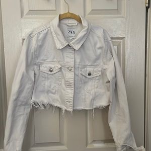 Zara crop Jean jacket